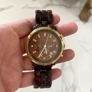 Michael Kors tortoise watch **like new**